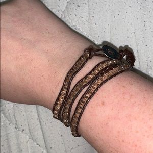 Leather wrap bracelet